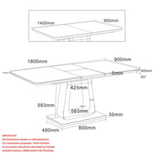 Load image into Gallery viewer, Corvus Extension Dining Table