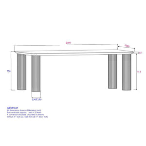 Sangra 79" Dining Table