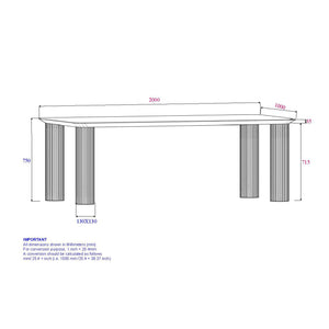 Sangra 79" Dining Table