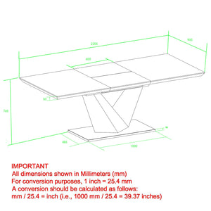 Eclipse Extension Dining Table