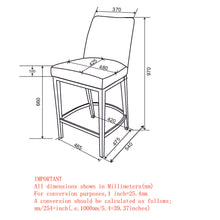 Load image into Gallery viewer, Jace 26&#39;&#39; Fabric Counter Stool