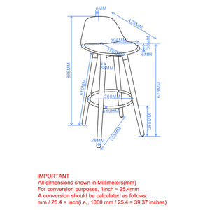 Diablo 26" Counter Stool