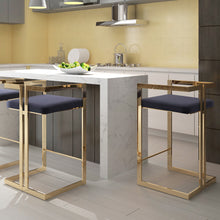 Load image into Gallery viewer, Cosmo 26&#39;&#39; Gold Counter Stool