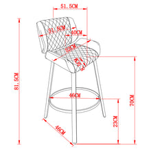 Load image into Gallery viewer, Fraser 26&#39;&#39; Fabric Counter Stool