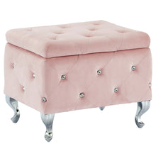 Load image into Gallery viewer, Monique Square Storage Ottoman