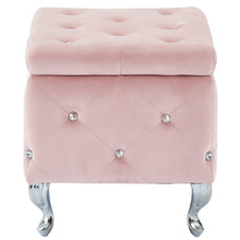 Load image into Gallery viewer, Monique Square Storage Ottoman