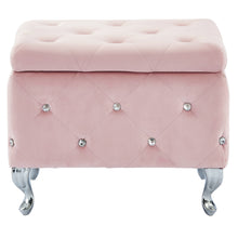 Load image into Gallery viewer, Monique Square Storage Ottoman