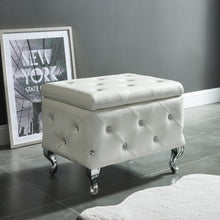 Load image into Gallery viewer, Monique Square Storage Ottoman