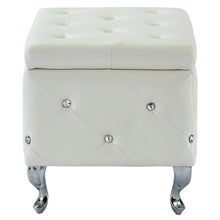 Load image into Gallery viewer, Monique Square Storage Ottoman