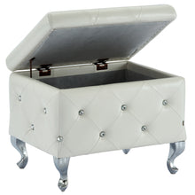 Load image into Gallery viewer, Monique Square Storage Ottoman