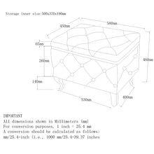 Load image into Gallery viewer, Monique Square Storage Ottoman