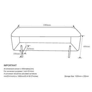 Erzo-Storage Ottoman-Sage