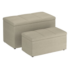 Load image into Gallery viewer, Levi 2Pc Storage Ottoman Set