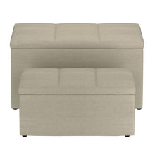 Load image into Gallery viewer, Levi 2Pc Storage Ottoman Set