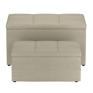 Levi 2Pc Storage Ottoman Set