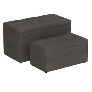 Levi 2Pc Storage Ottoman Set