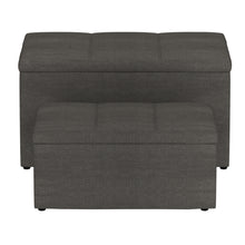 Load image into Gallery viewer, Levi 2Pc Storage Ottoman Set