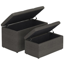 Load image into Gallery viewer, Levi 2Pc Storage Ottoman Set