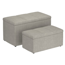 Load image into Gallery viewer, Levi 2Pc Storage Ottoman Set