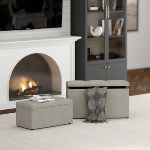 Levi 2Pc Storage Ottoman Set