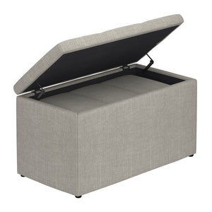 Levi 2Pc Storage Ottoman Set