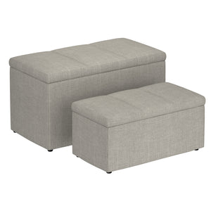 Levi 2Pc Storage Ottoman Set