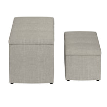 Load image into Gallery viewer, Levi 2Pc Storage Ottoman Set