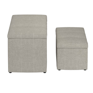 Levi 2Pc Storage Ottoman Set