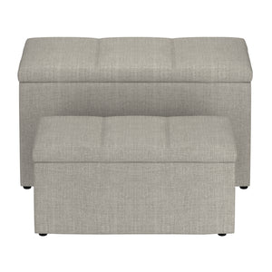 Levi 2Pc Storage Ottoman Set