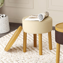 Load image into Gallery viewer, Polly Storage Ottoman