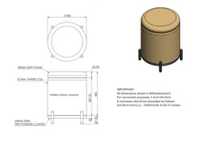 Load image into Gallery viewer, Castor Storage Ottoman