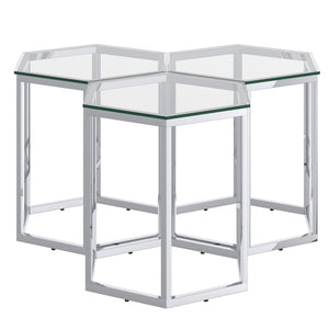 Fleur 3Pc Accent Table