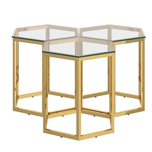 Fleur 3Pc Accent Table