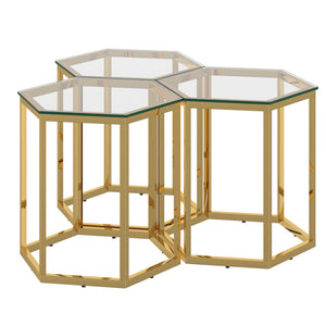 Fleur 3Pc Accent Table