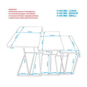 Bristol 3Pc Accent Table