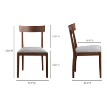 Load image into Gallery viewer, Leone Dining Chair Walnut Brown - Set Of Two