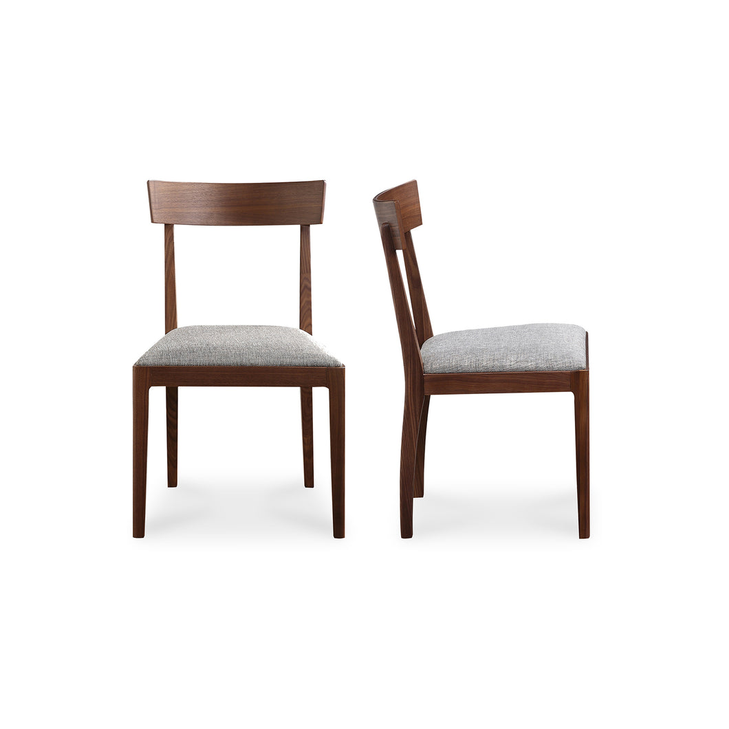 Leone Dining Chair Walnut Brown - Set Of Two