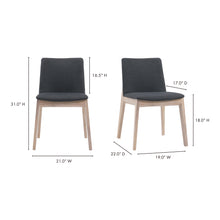 Load image into Gallery viewer, Deco Oak Dining Chair- Set Of Two