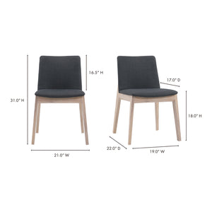 Deco Oak Dining Chair- Set Of Two