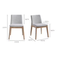 Load image into Gallery viewer, Deco Oak Dining Chair- Set Of Two