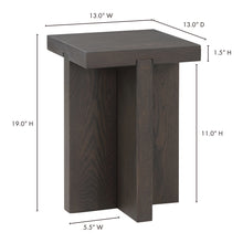 Load image into Gallery viewer, Folke Side Table Dark Brown