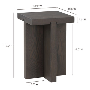 Folke Side Table Dark Brown