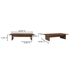 Everett Coffee Table Dark Brown