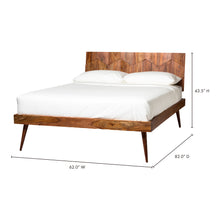 Load image into Gallery viewer, O2 Queen Bed Dark Brown