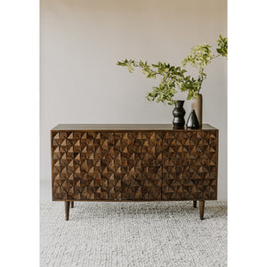 Pablo 3 Door Sideboard Dark Brown