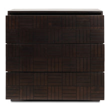 Load image into Gallery viewer, Denman 3 Drawer Nightstand Dark Brown