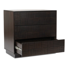 Load image into Gallery viewer, Denman 3 Drawer Nightstand Dark Brown