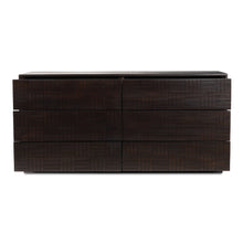 Load image into Gallery viewer, Denman 6 Drawer Dresser Dark Brown