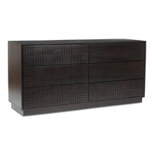 Load image into Gallery viewer, Denman 6 Drawer Dresser Dark Brown