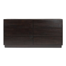 Load image into Gallery viewer, Denman 6 Drawer Dresser Dark Brown